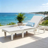 Wooden Sunlounger - Outdoor Garden Deck Chair for Patio, Poolside or Terrace