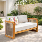 CAVEN Solid Wood Outdoor 2-Seater Sofa