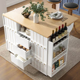 Kitchen Trolley with Worktop – Mobile Kitchen Cabinet with Storage & Sliding Doors