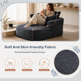 SOFTY Compressed Indoor Lounge Sofa Chair - Grey