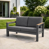 ARVE 2-Seater Outdoor Sofa – Modern Aluminium Garden Sofa · Premium Comfort