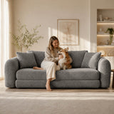 SOFTY Compressed Pull-Out Sofa Bed - Grey