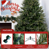 Lush Full Green Artificial Christmas Tree - Realistic Xmas Tree for Festive Home Decoration, 7ft/8ft/9ft