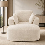 SOFTY Compressed Indoor Lounge Sofa Chair - Beige