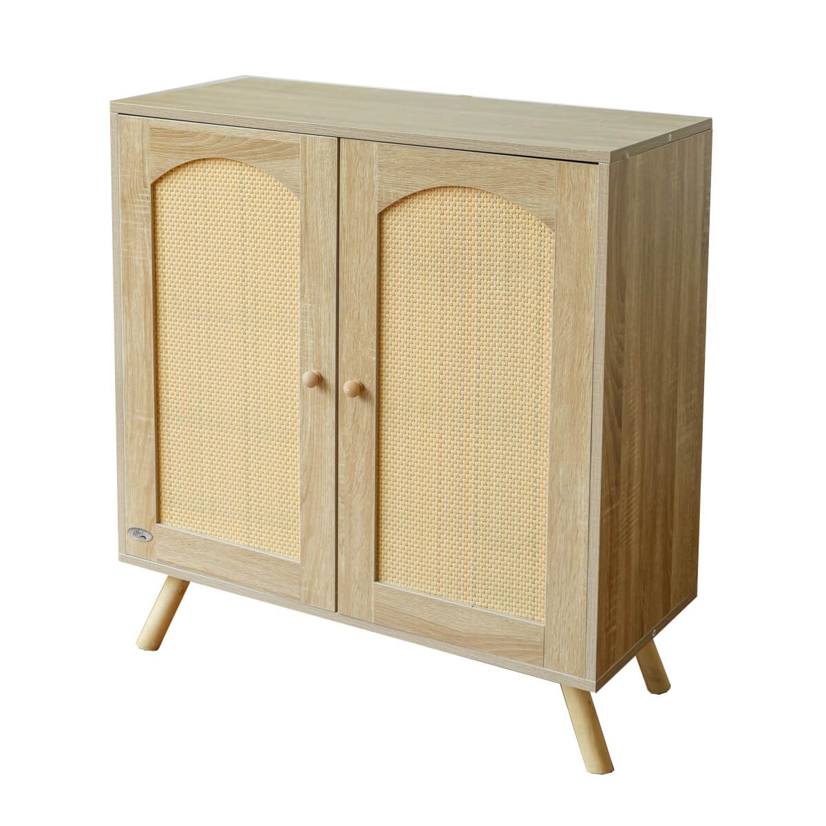 Solid Wood Storage Cabinet - Freestanding Storage Cupboard