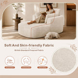 SOFTY Compressed Indoor Lounge Sofa Chair - Beige
