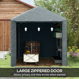 Outdoor Storage Tent 2.2 x 1.6m with Accessories - Dark Grey