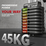 Multifunction Home Gym Machine with 45kg Weight Stacks for Strength Training