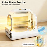 65L Automatic Cat Litter Box for Multiple Cats with App Control - Self-Cleaning Litter Tray with Odor Eliminator, Infrared Sensor & Child Lock