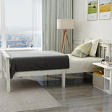 3ft Single Solid Pine Bed Frame — White Wooden Bed for Adults & Kids