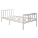3ft Single Solid Pine Bed Frame — White Wooden Bed for Adults & Kids