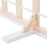 3ft Single Solid Pine Bed Frame — White Wooden Bed for Adults & Kids