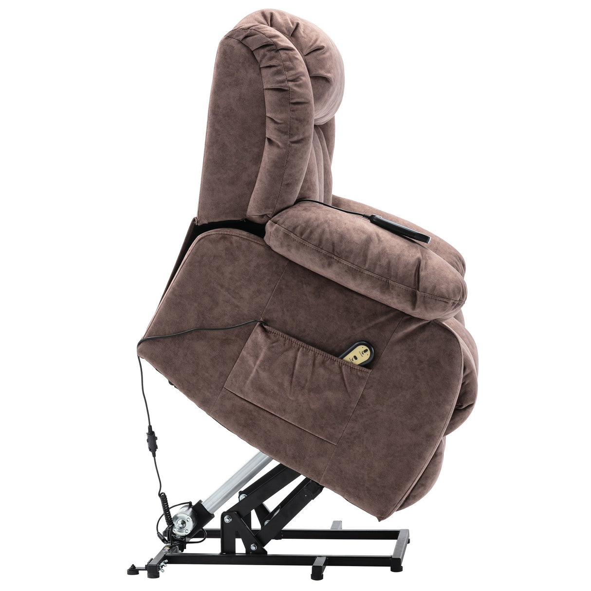 Power Massage Lift Recliner Chair with Heat & Vibration, Heavy Duty and Safety Motion - Antiskid Fabric