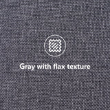 Single Bed Soft Linen Grey 3FT Upholstered Bed with Winged Headboard, Wood Slat Support