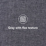 3ft Single Linen Upholstered Bed Frame - Winged Headboard, Grey