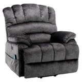 Electric Power Lift Recliner Chair - Massage and Heat, USB Ports, Side Pockets