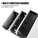 Mobile File Cabinet 3 Drawers 5 Wheels Lockable Storage for A4 Metal Solid Pedestal with Keys