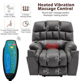 Electric Lift Recliner Chair for Elderly - Massage Chair with Cup Holders, Single Sofa