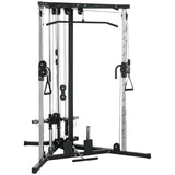 SPORTNOW Home Gym Machine, Multifunctional with Adjustable Pulleys and Pull Up Bar, Full Body Fitness