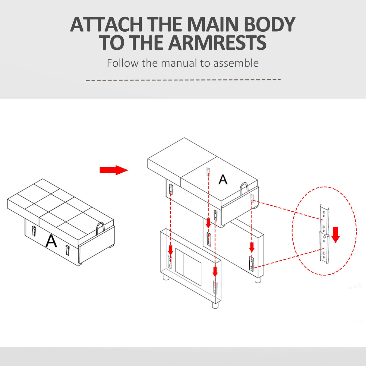 Chair Bed, Single Sofa Sleeper, Linen-Look Grey