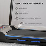 Folding Motorised Treadmill, Home Walking Machine, Blue