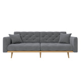 Modern Velvet 2-Seater Sofa with Adjustable Backrest - Padded Cushions & Gold Metal Legs for Small Living Rooms