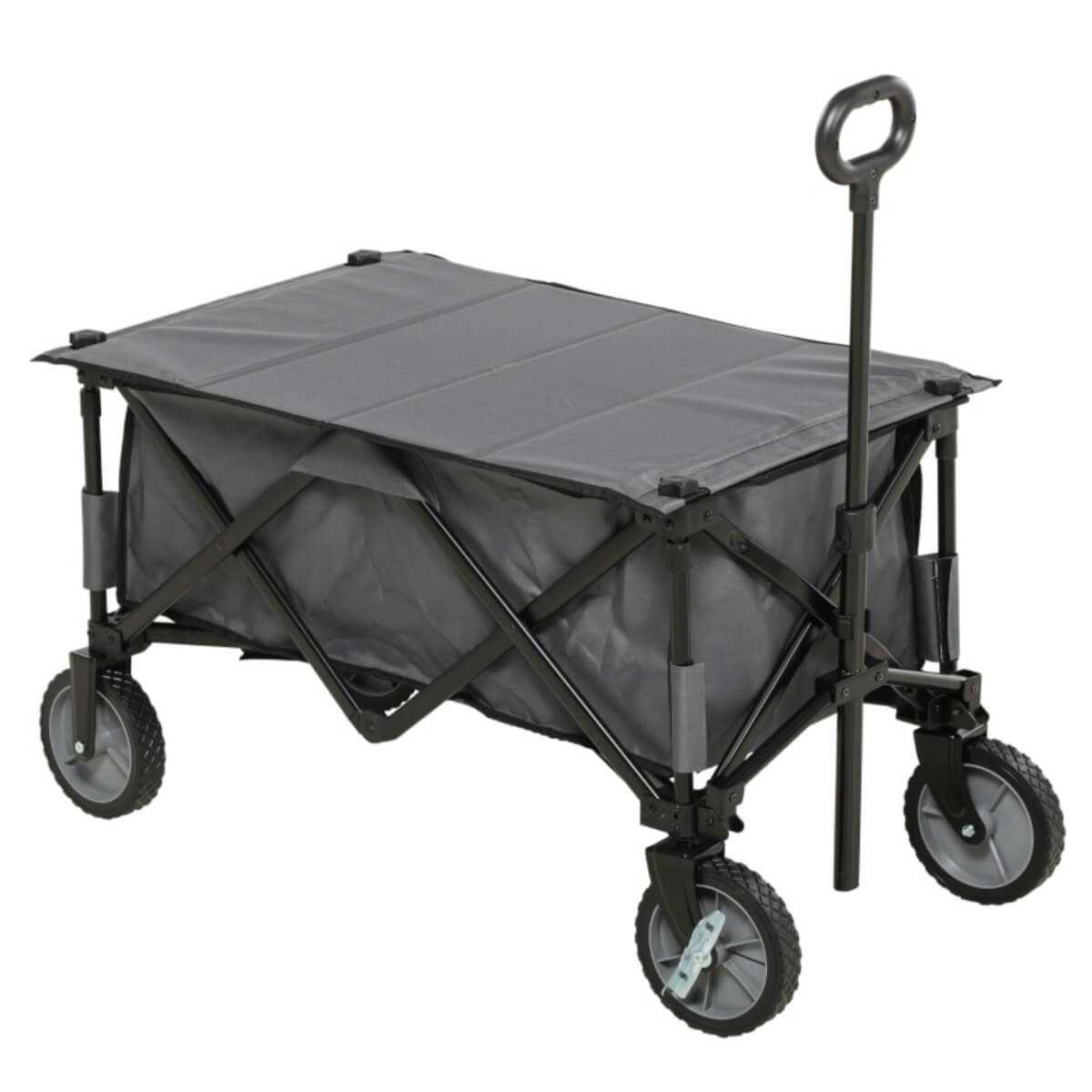 Folding Garden Trolley – Collapsible Camping Wagon, Outdoor Utility Cart