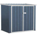 Garden 2-Bin Storage Shed, Double Rubbish Hide Dustbin, Steel