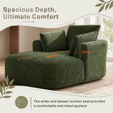 SOFTY Compressed Indoor Lounge Sofa Chair - Green