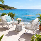 Outdoor Metal Bistro Set - Garden Furniture for Small Spaces