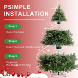 Lush Full Green Artificial Christmas Tree - Realistic Xmas Tree for Festive Home Decoration, 7ft/8ft/9ft