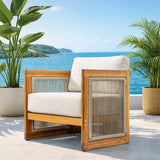 CAVEN Solid Wood Outdoor Armchair