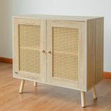 Wooden Storage Cupboard with Double Doors - Freestanding Storage Cabinet