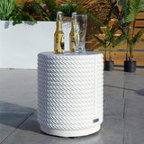 White Waterproof Outdoor Side Table - PAT-2462ST