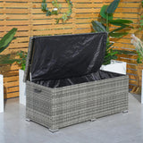 Medium Outdoor Rectangular Woven Rattan Storage Box - PA-3256M