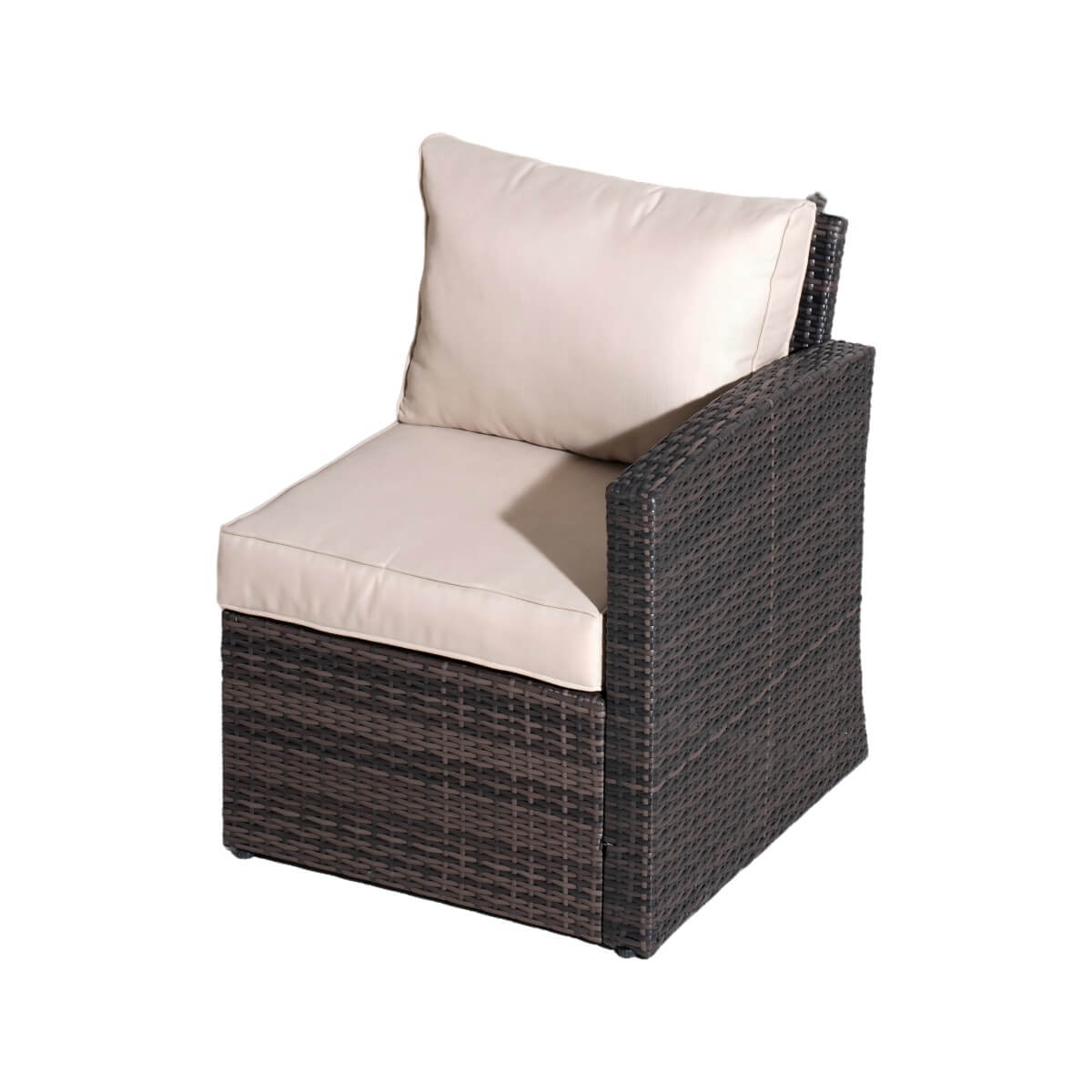 9 Seater Outdoor Rattan Sofa Set – Garden Lounge with Rectangular Coffee Table Featuring Built In Storage and Footstools