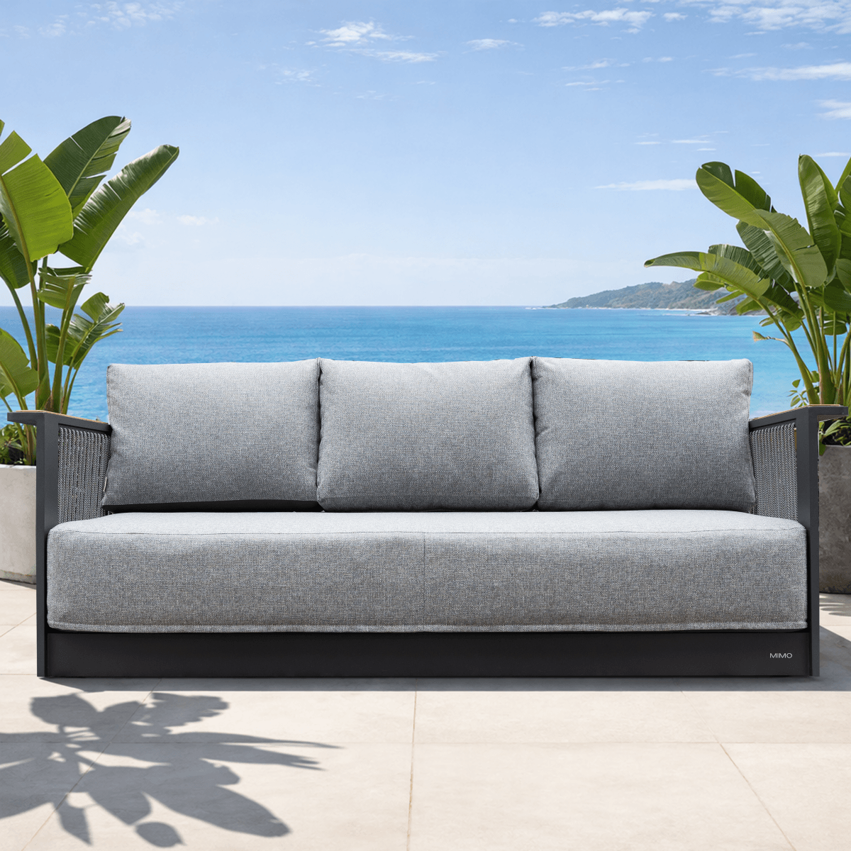 TALARA Aluminium 3-Seater Outdoor Sofa