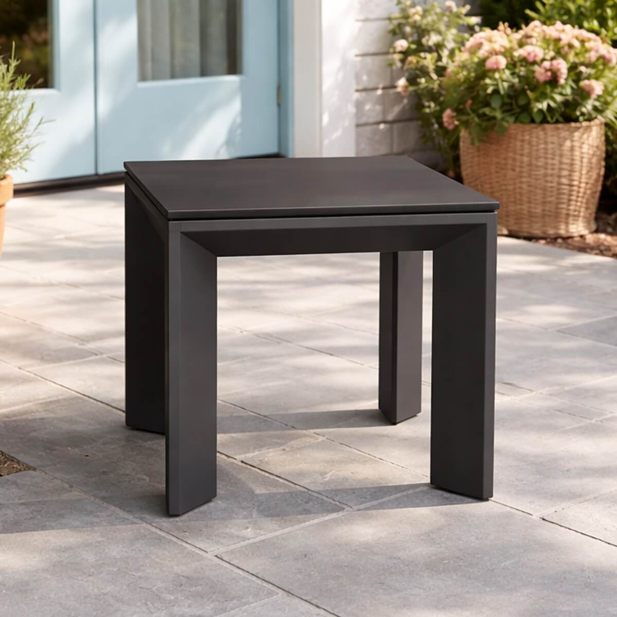 ARVE Aluminum Side Table (Ceramic Glass)