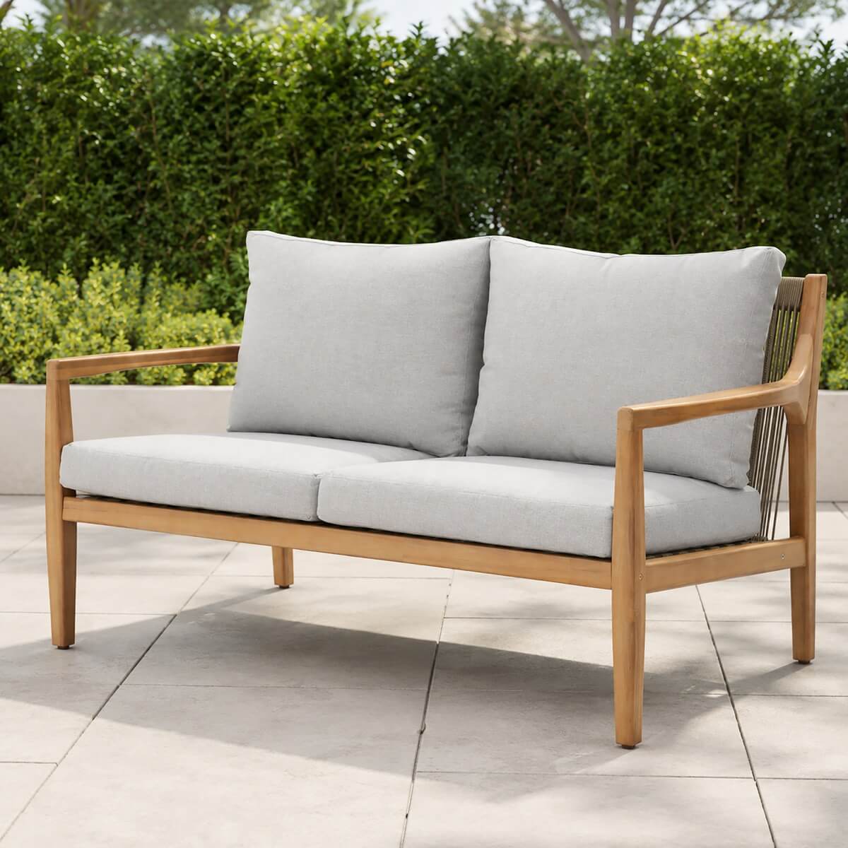 SOLARA Solid Wood 2-seater Sofa