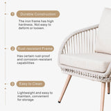Outdoor Metal Bistro Set - Garden Furniture for Small Spaces