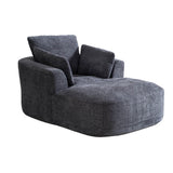 SOFTY Compressed Indoor Lounge Sofa Chair - Grey