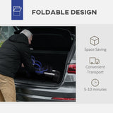 2 in 1 Wheelchair Transport Chair & Folding Rollator Walker with Seat, Backrest, Footrest, Lightweight, Adjustable Height, Pearl Blue