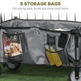 Folding Garden Trolley – Collapsible Camping Wagon, Outdoor Utility Cart