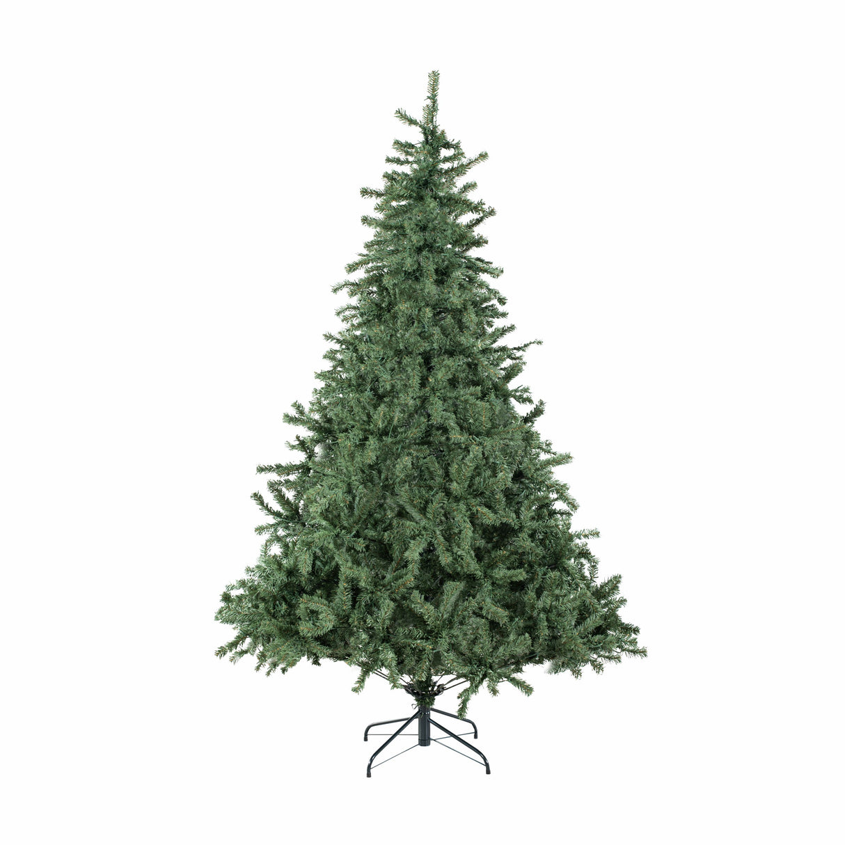 Realistic Full Green Artificial Christmas Tree - PVC Xmas Tree for Easy Setup & Indoor Festive Decoration, 6ft/7ft/8ft