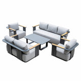 VAREL 5-Piece Sofa Set with TALARA Coffee Table (Full Set)