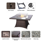 4-Seat Square Fire Pit Table (PAG-1104-T)