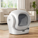 68L Smart Automatic Cat Litter Box with App Control - Self-Cleaning Litter Tray with 8L Waste Bin, Infrared Safety Sensor & Quiet Operation