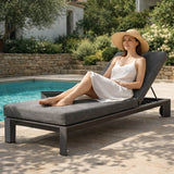 ARVE Aluminum Sun Lounger Set (Chaise + Side Table)