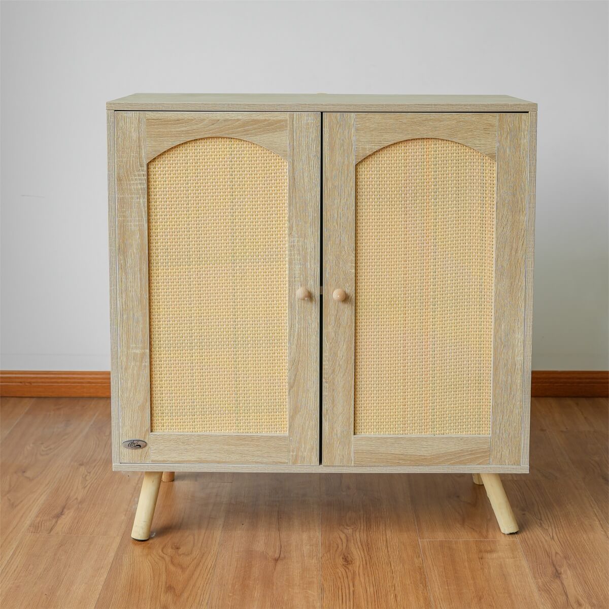 Solid Wood Storage Cabinet - Freestanding Storage Cupboard