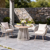 Outdoor Metal Bistro Set – Patio Table and Chair Set for Garden, Balcony, Café